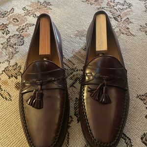 Elegant Brown Leather Loafers